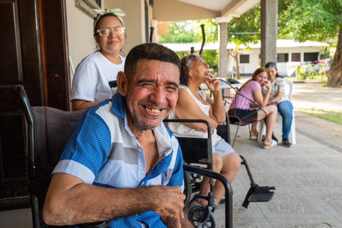 Smiling community member